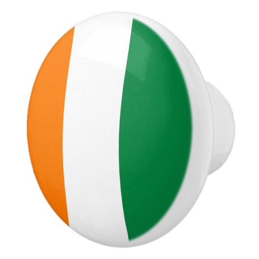 Ivoorkust vlag keramische knop (Rechts)