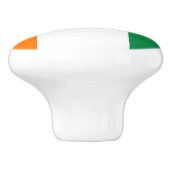 Ivoorkust vlag keramische knop (Zijkant)