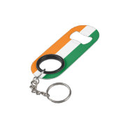Ivoorkust vlag mini flessenopener (Achterkant Gekanteld)