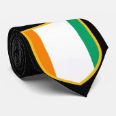 Ivoorkust Vlag Stropdas Aangepaste Naam (Opgerold)