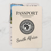 Ivoorkust Zuid-Afrika Paspoort Save The Date (Voorkant / Achterkant)