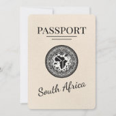 Ivoorkust Zuid-Afrika Paspoort Save The Date (Voorkant)