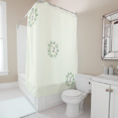 Ivoormonogram Douchegordijn (In situ)