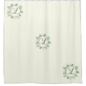 Ivoormonogram Douchegordijn (Voorkant)