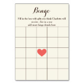 ivoormunt koraal floral vrijgezellenfeest bingo ca kaart (Achterkant)