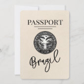 Ivoorpaspoort Brazilië Bewaar de datum Save The Date (Voorkant)