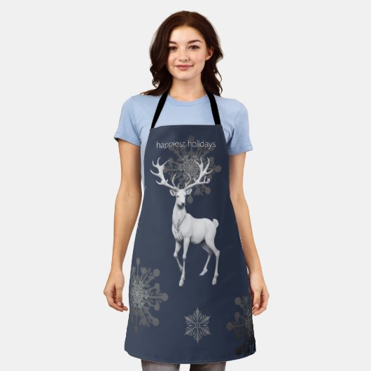 Ivoorrendier Kerstmis | Blauw Schort (Gedragen)