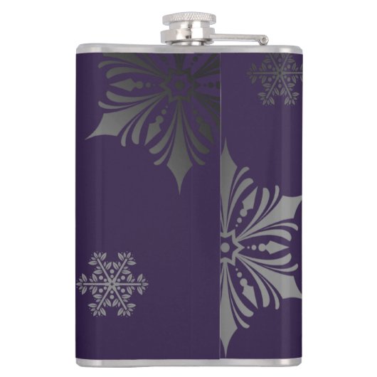 Ivoorrendier Kerstmis | Paars Heupfles (Achterkant)