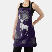 Ivoorrendier Kerstmis | Paars Schort (Insitu)