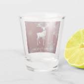 Ivoorrendier Kerstmis | Red Shot Glas (Achterkant)