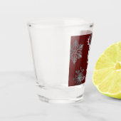 Ivoorrendier Kerstmis | Red Shot Glas (Links)