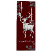Ivoorrendier Kerstmis | Red Wijn Cadeautas (Voorkant)