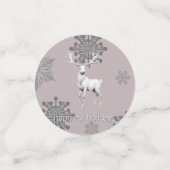 Ivoorrendier Kerstmis | Roze Confetti (Kleine voorkant)