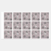 Ivoorrendier Kerstmis | Roze gepersonaliseerd Labels (Vel)