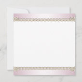 Ivoorroze Pearl High Heel Baby shower Kaart (Achterkant)