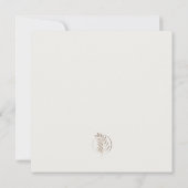 Ivoorstroom off-white huwelijksuitnodiging (Achterkant)