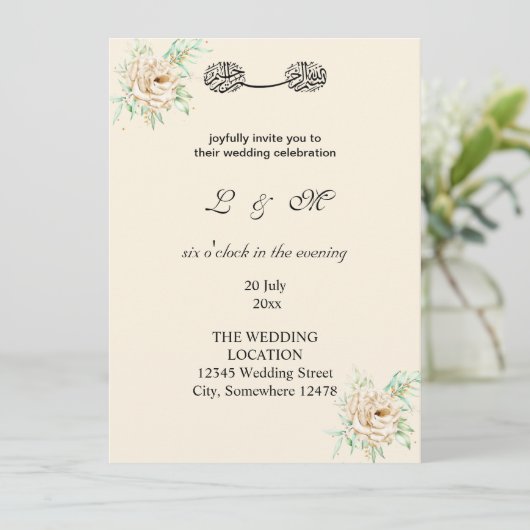 ivoorvormig enkelvoudig monogram (Staand voorkant)