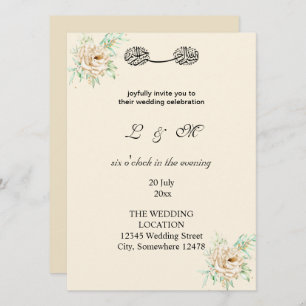 ivoorvormig enkelvoudig monogram