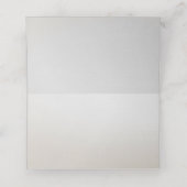 Ivoorwit Bloemen Goud Bladeren Place Card Plaatskaartje (Binnenkant ongevouwen)