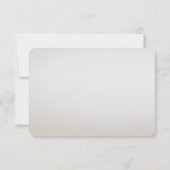 Ivoorwit Bloemen Goud Bladeren RSVP Kaart (Achterkant)