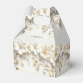 Ivoorwit Bloemgoud Bladeren Favoriete Doos Bedankdoosjes (Achterkant)