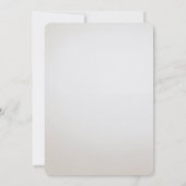 Ivoorwit Bloemgoud Bladeren Vrijgezellenfeest Kaart (Achterkant)