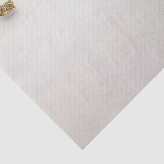 Ivoorwit bloemgoud laat weefselpapier achter tissuepapier (Detail)