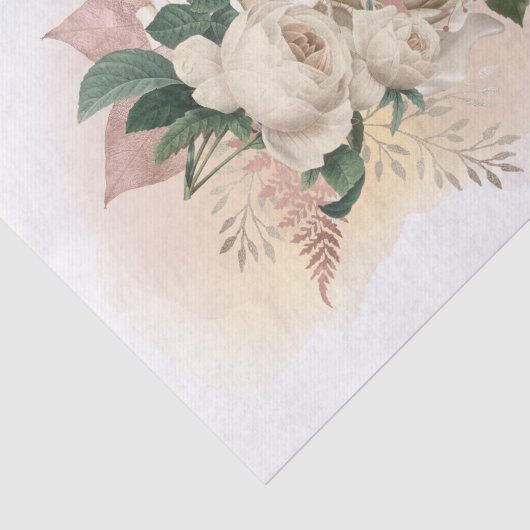 ivoorwit papieren zakdoekje tissuepapier (Detail)