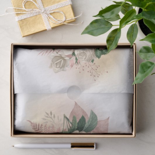 ivoorwit papieren zakdoekje tissuepapier (Geschenk)