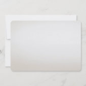 Ivoorwitte bloemblad Gouden Bladeren Save The Date (Achterkant)