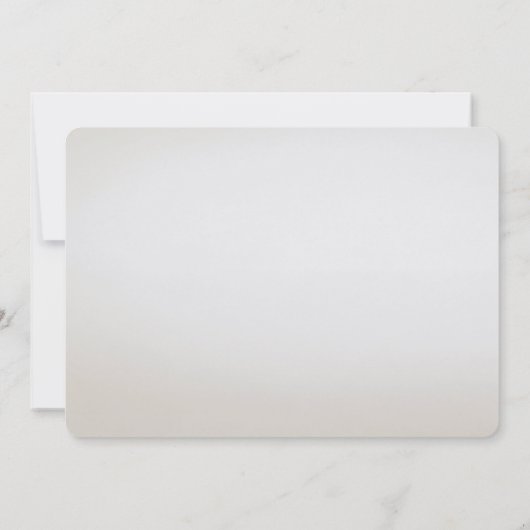 Ivoorwitte bloemblad Gouden Bladeren Save The Date (Achterkant)