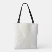 ivoorwitte bloemen groen tote bag (Achterkant)