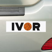 Ivor Basketball Bumpersticker (Op auto)