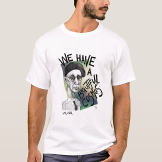 Ivor Cutler T-shirt, Schotse, mooie kosmos T-shirt