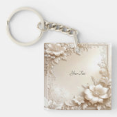 Ivoren Bloemen Sleutelhanger (Voorkant)