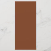 Ivoren Bloemen Terracotta Bruiloft Menu (Achterkant)