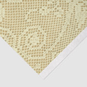  ivoren crème rustieke floral patterned kant tissuepapier (Detail)