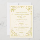  ivoren en gouden kunst kaart (Voorkant)