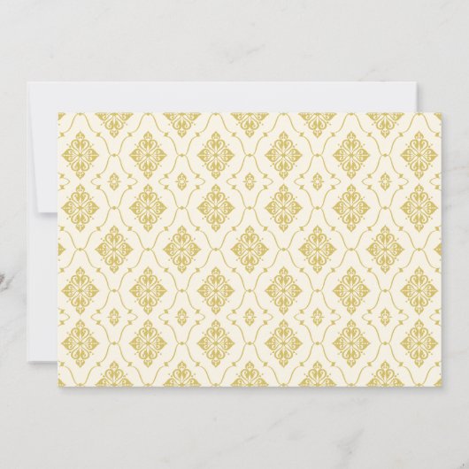 ivoren en gouden kunst kaart (Achterkant)