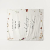 Ivoren Herfst Wildflowers Het was altijd je achter Wandkleed (Voorkant (horizontaal))