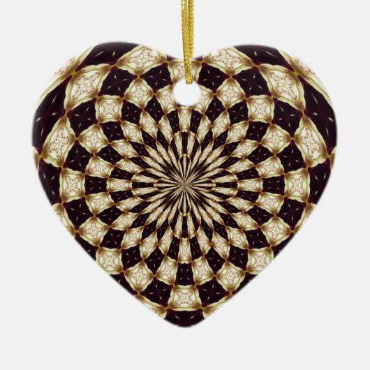 Ivoren Kaleidoscoop Bloem Mandala Decoratie (Voorkant)