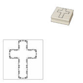 ivoren kruisstempel rubberstempel (Gestempeld)