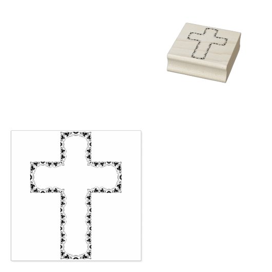 ivoren kruisstempel rubberstempel (Gestempeld)