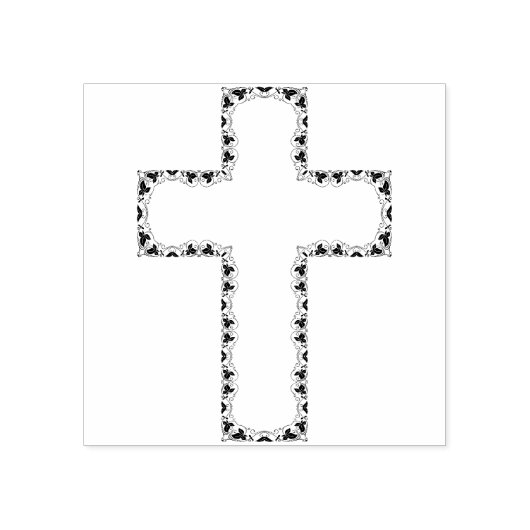 ivoren kruisstempel rubberstempel (Afrduk)