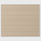 Ivoren lijnen op bruin cadeaupapier (Vlak)