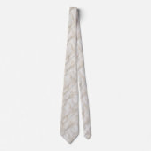 Ivoren Marmer Luxe Stropdas (Voorkant)