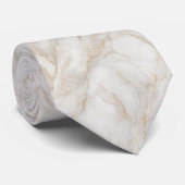 Ivoren Marmer Luxe Stropdas (Opgerold)