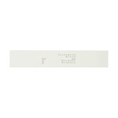 Ivoren Minimalistische Boho Script Bruiloft Uitnodigingen Wikkel (Vlak)