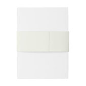 Ivoren Minimalistische Boho Script Bruiloft Uitnodigingen Wikkel (Achterkant Voorbeeld)