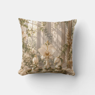 Ivoren Orchidee Schaakstukken Elegante Tuinkamer Kussen